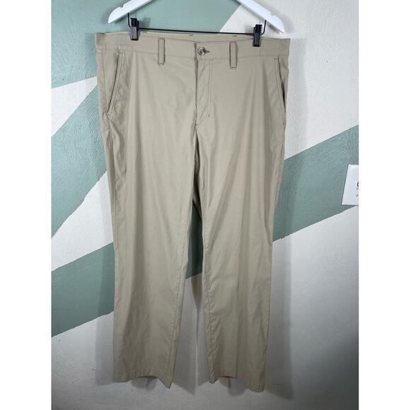 Eddie Bauer Men's 38x32 Khaki Nylon Pants Camping Outdoor Hiking Golf - Picture 8 of 8